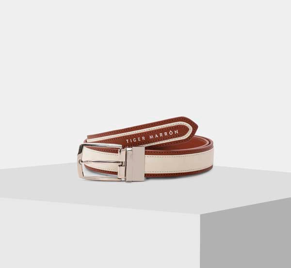 Skinny Mini - Premium Leather Belt for Women, Wine Brown – Tiger