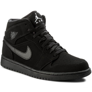 all black jordan 1 suede