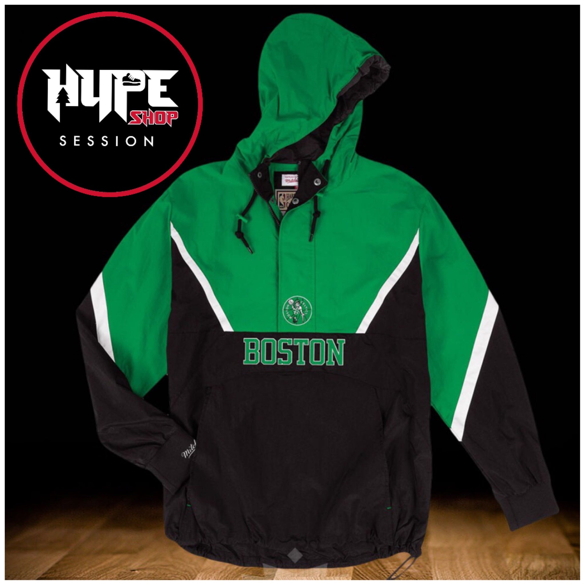 boston celtics half zip