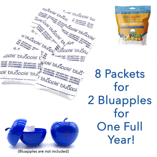 Bluapple Produce Fresh Guard Blue Pkg/2, 2-1/4 diam. x 2-1/4 H | The Container Store