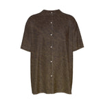Safari Camo Men's Imitation Silk Short-Sleeved Shirt