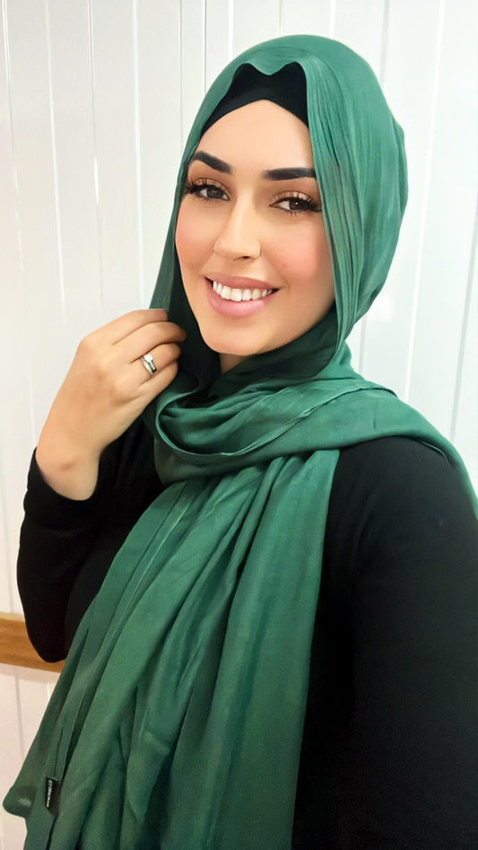 Satin Lined Hijab Undercap - SEPIA