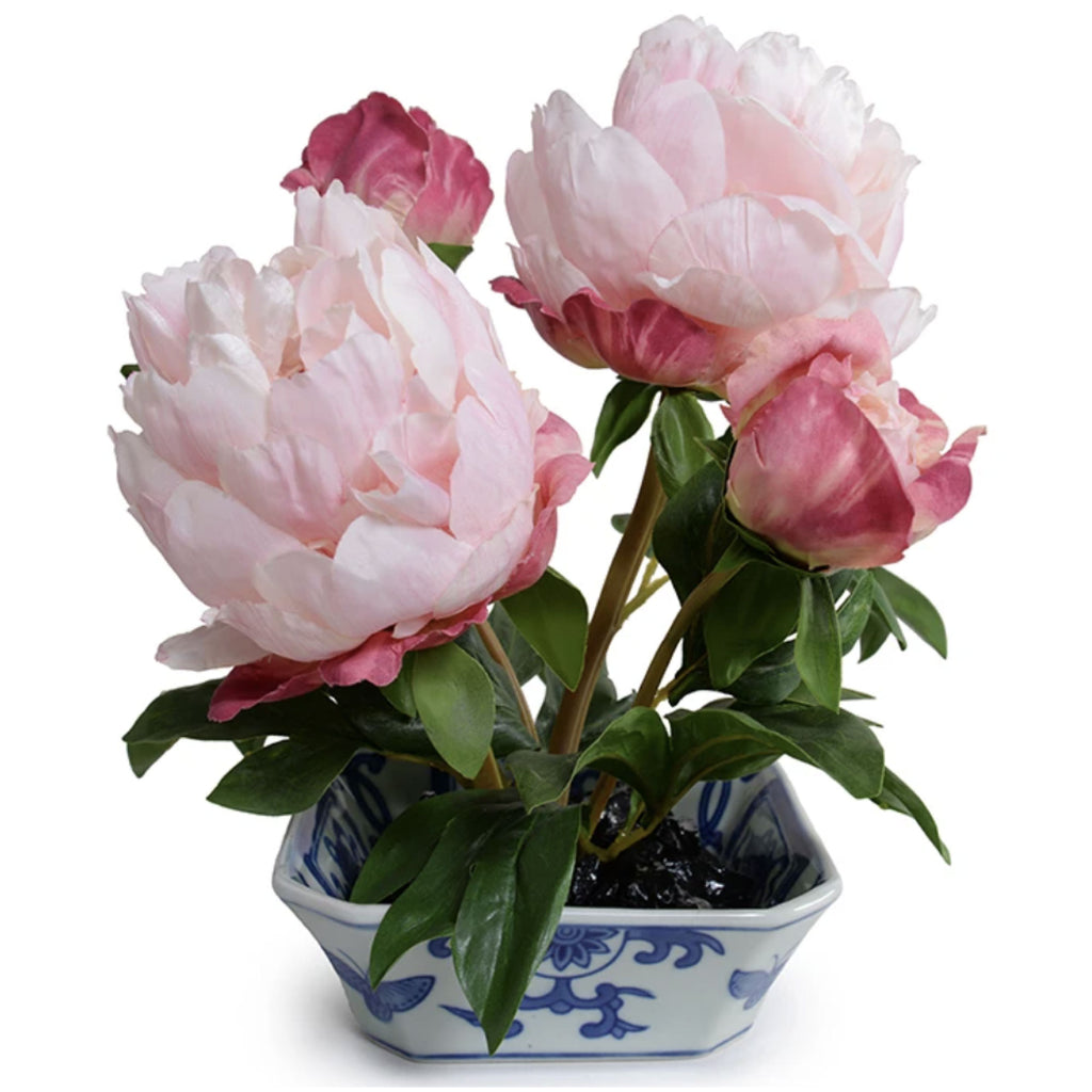 Pink Peony Cutting In Chinoiserie Dish Society Social