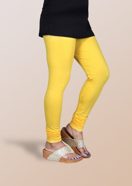 Outstanding lemon yellow leggings