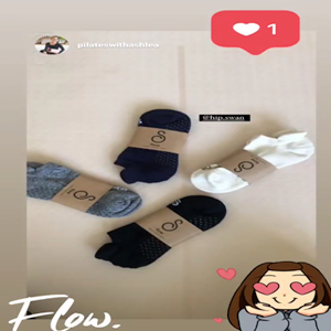 flow - organic combed cotton gripper socks