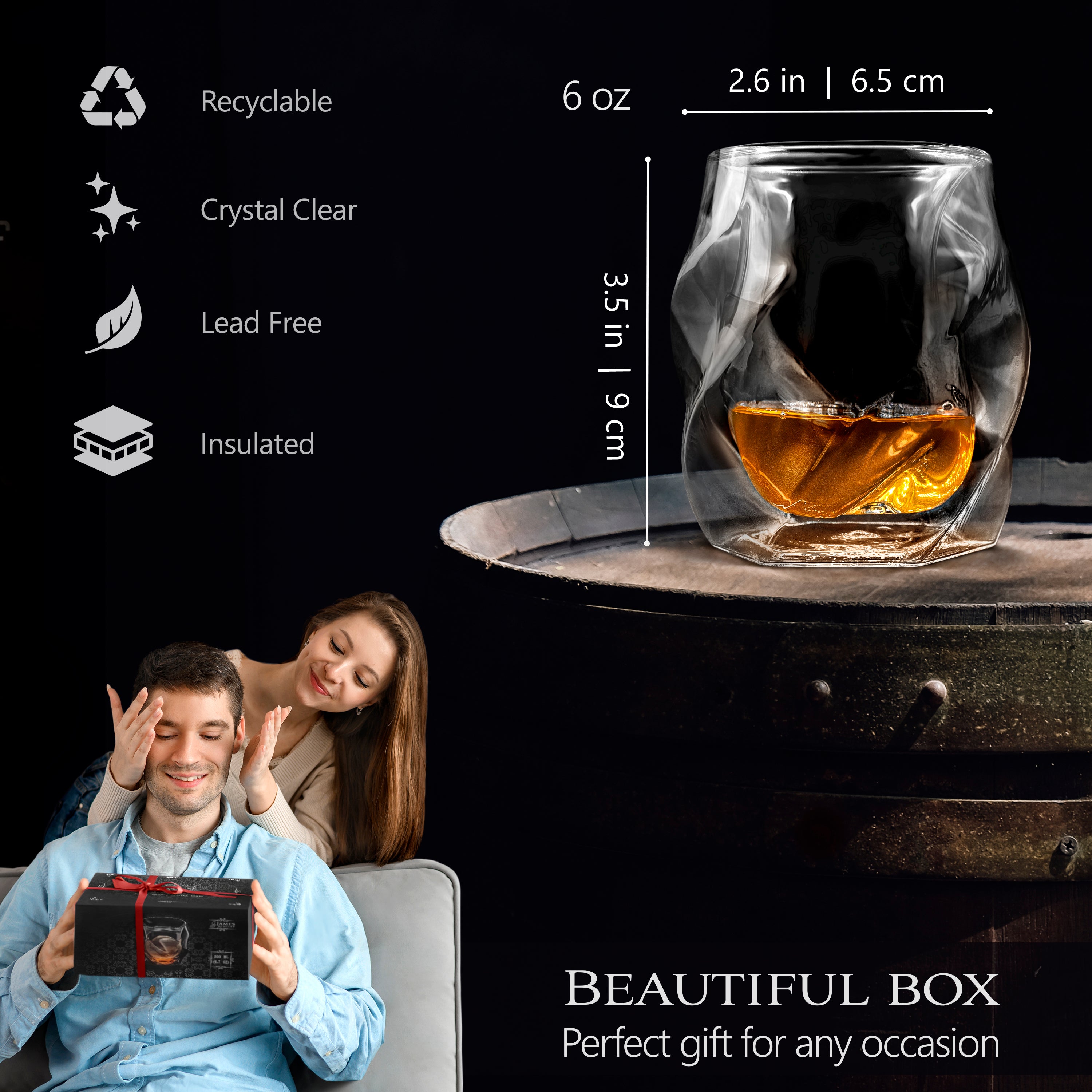 Smoking Tray for Norlan Whisky Glass with Smoking Chips (Glass NOT included)