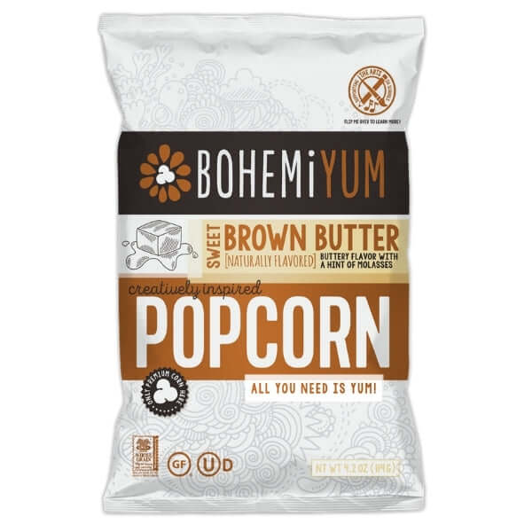 BOHEMiYUM Popcorn Sweet Brown Butter Bag