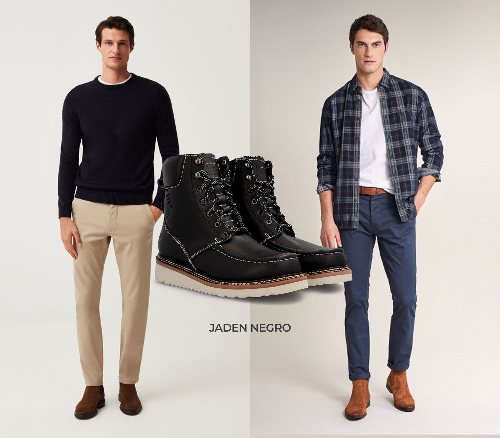 Cómo usar los pantalones chinos para hombre - Botas Jaca