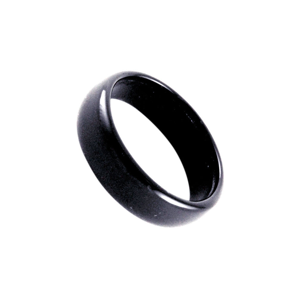 Black Onyx Stone Band Ring Apop Apoptosisnyc Com