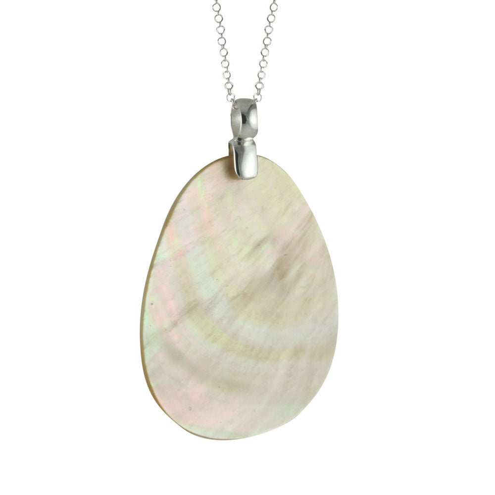 mother of pearl pendant necklace