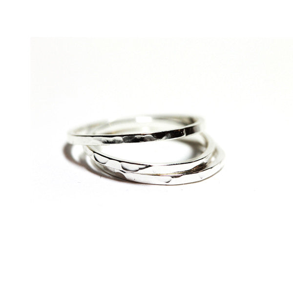 Sterling Silver Thin Band Ring Stacking Rings Midi Size 3 - 9 – apop ...