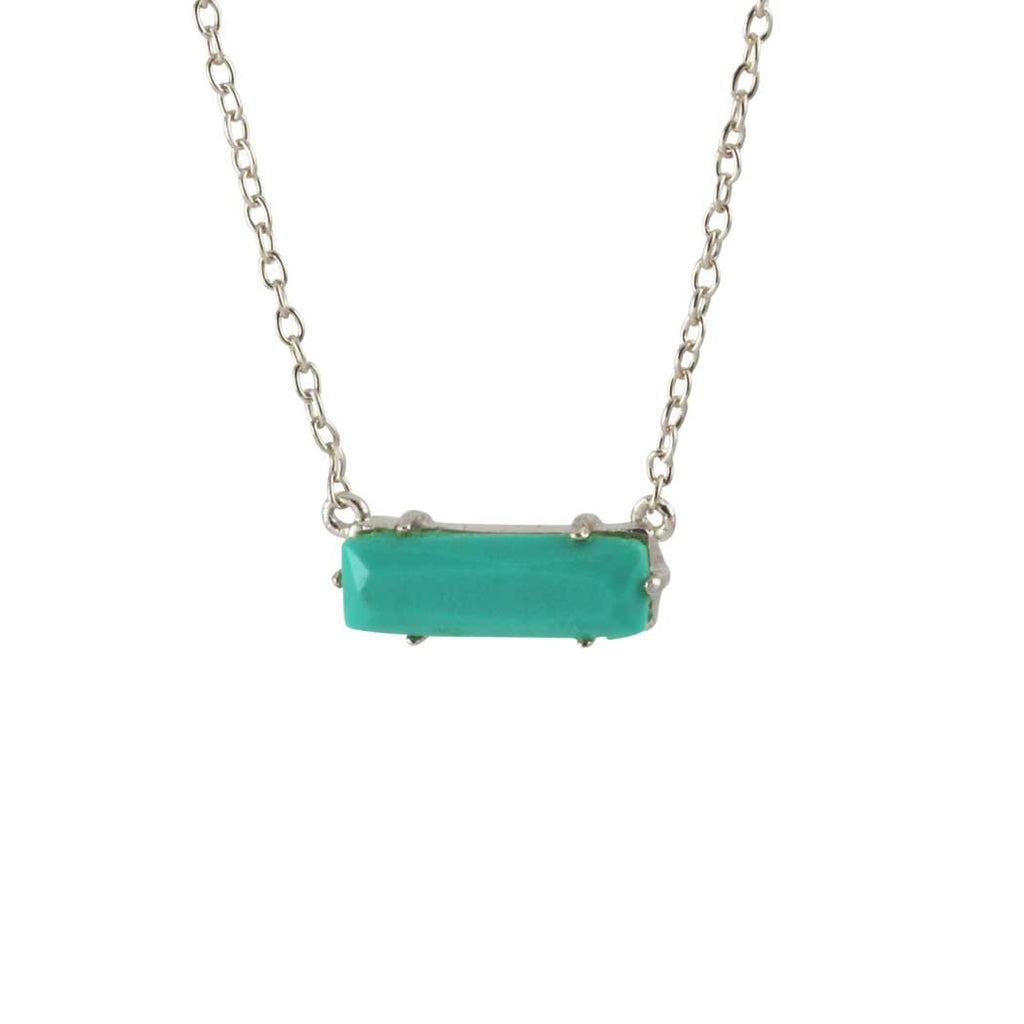 Sterling Turquoise-Tone Slice Necklace | apoptosisnyc.com