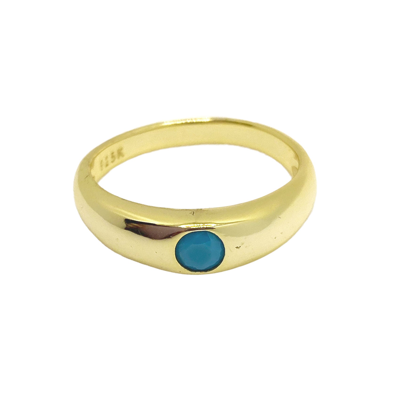 Gold Turquoise Stone Ring