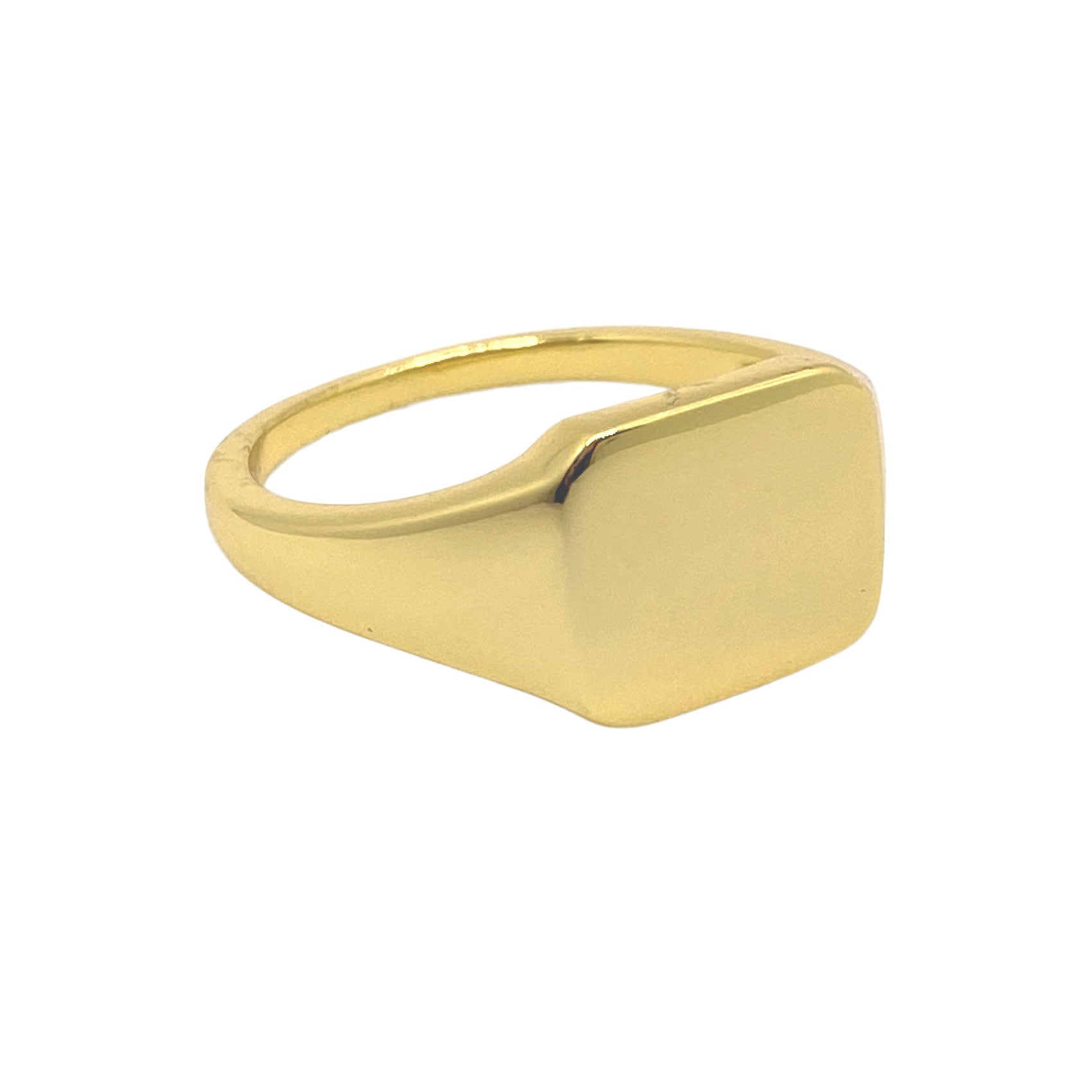 Gold Square Signet Ring