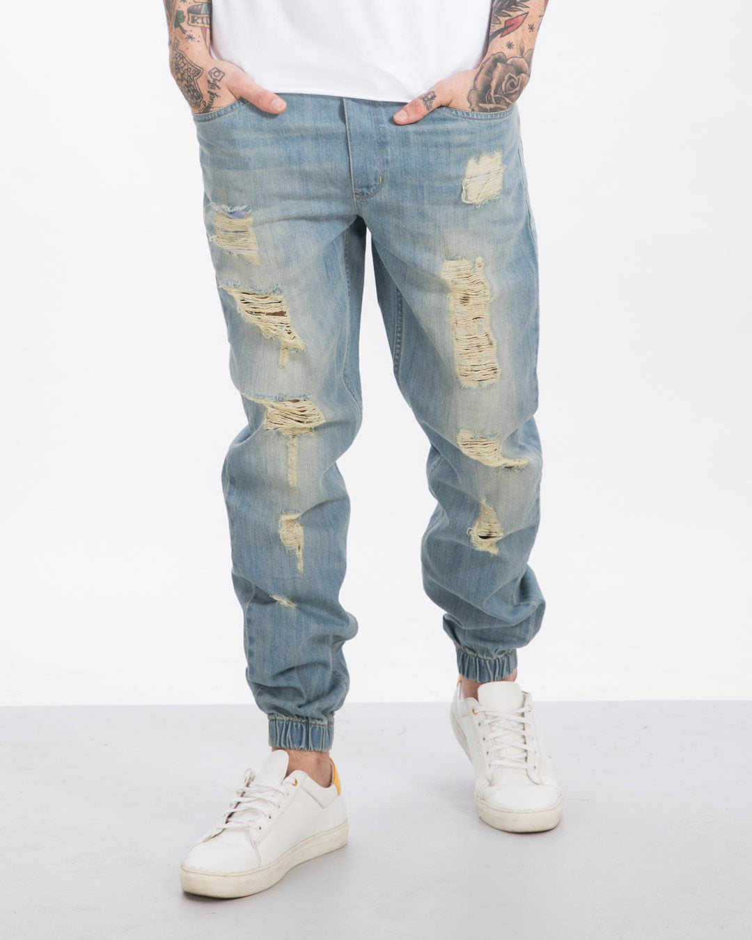 ripped jogger jeans