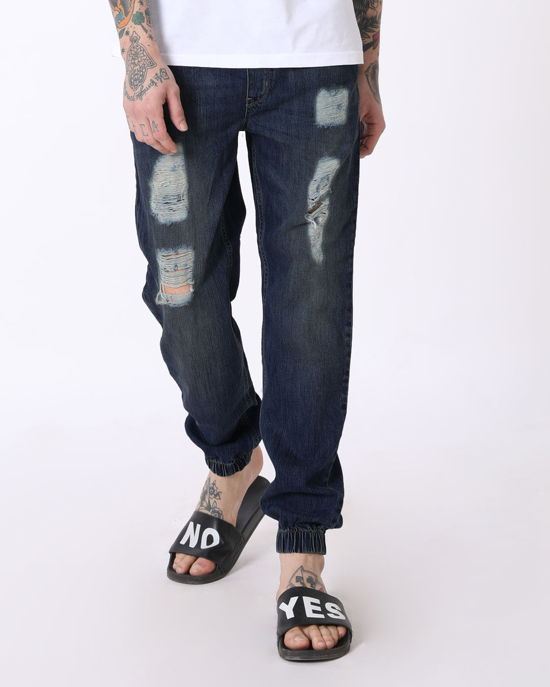 ripped joggers mens