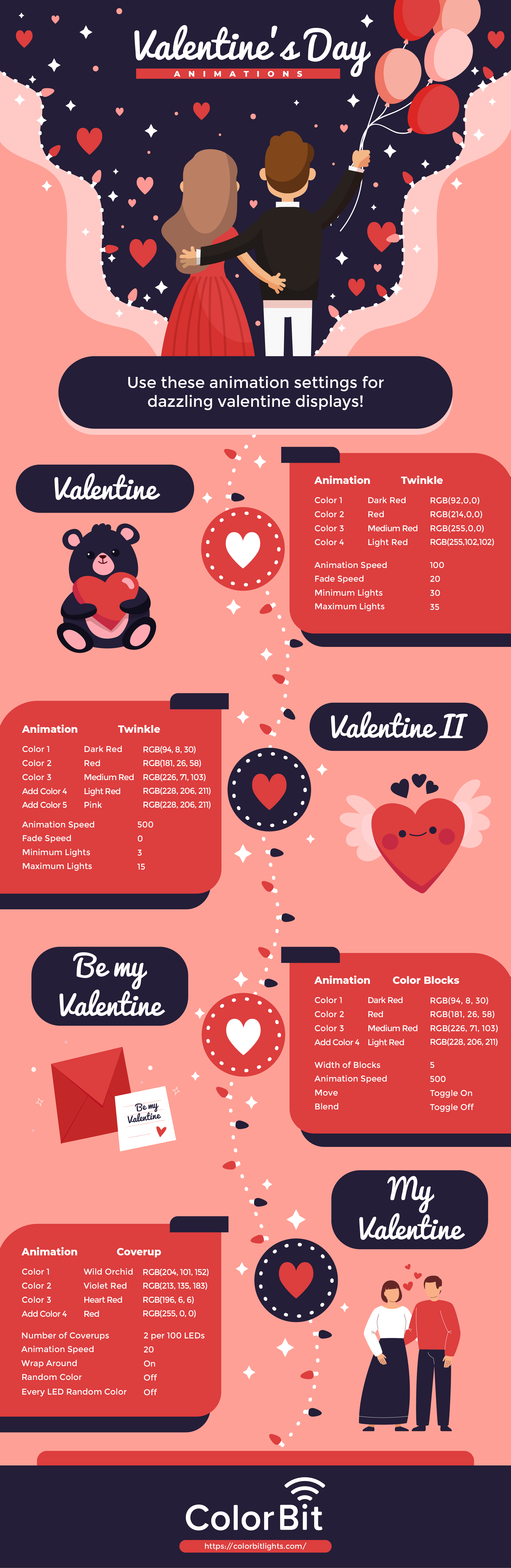 Valentine's Day Animations Infographic