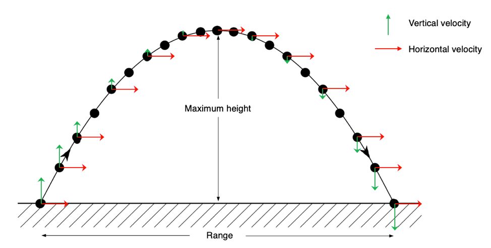 Projectile Motion Diagram