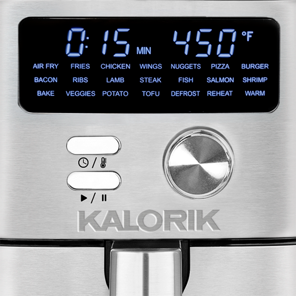 Kalorik® MAXX® 6 Quart Digital Air Fryer, 4 Accessories, Black