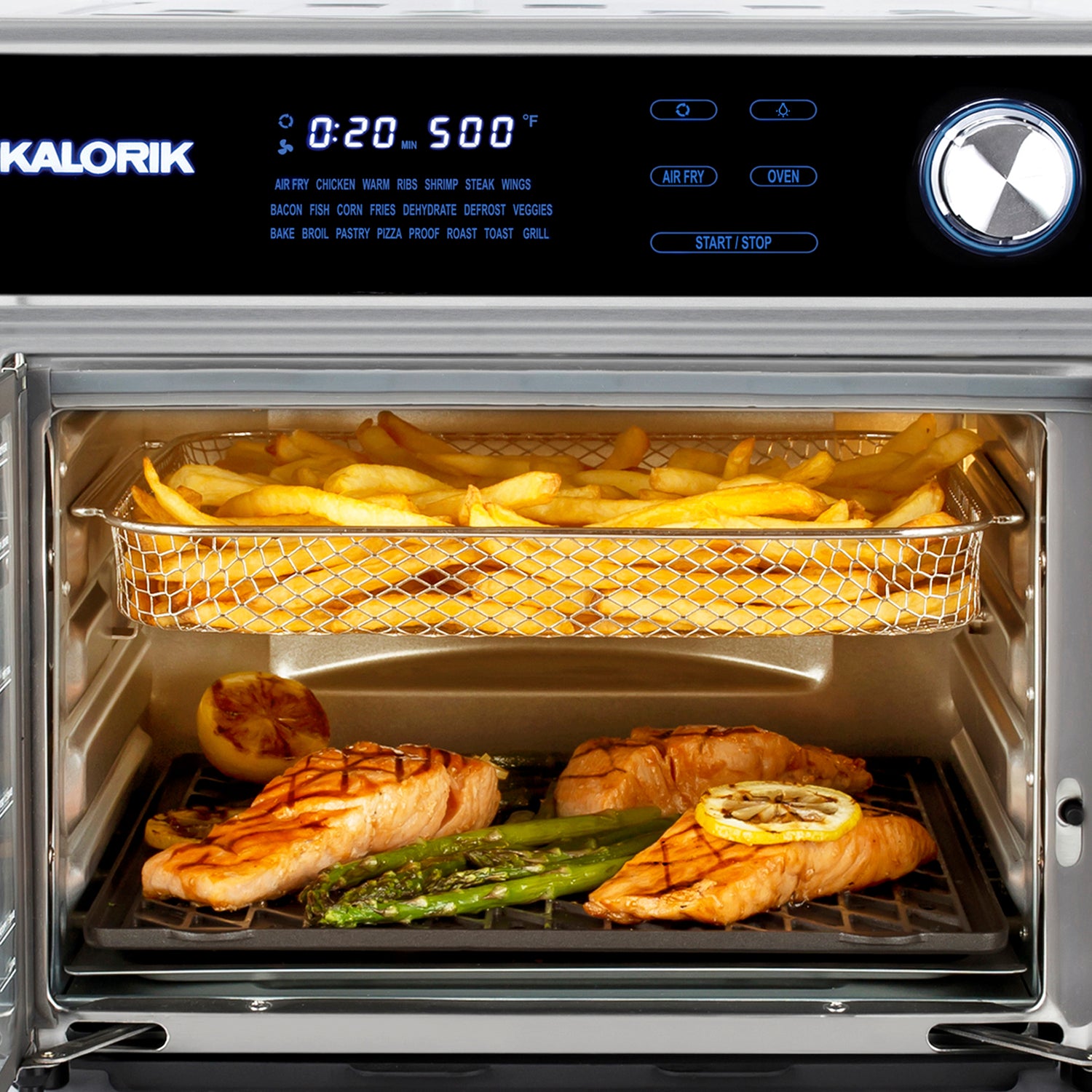 Kalorik MAXX® 26 Qt Digital Air Fryer Oven Grill DELUXE with  Stainless-Steel Interior
