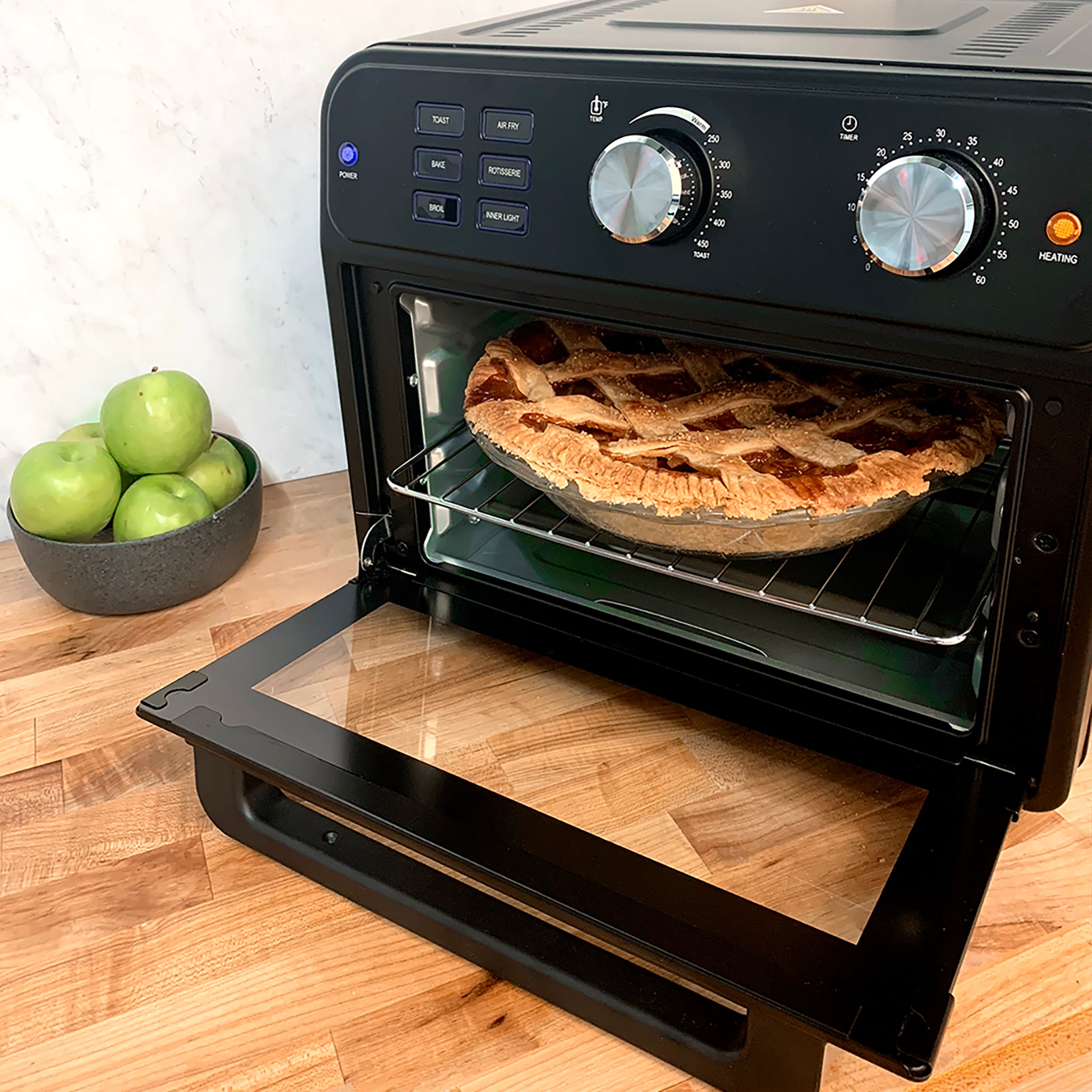 Homemade Apple Pie in the Kalorik 22 Quart Digital Air Fryer