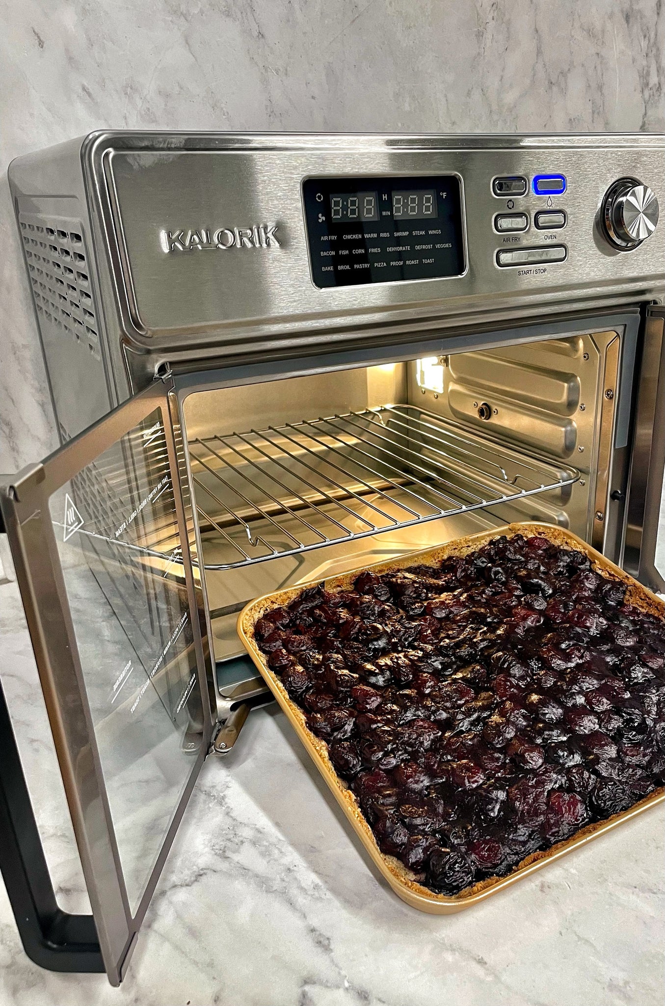 Vegan, Gluten-Free Cherry Tart in the Kalorik MAXX Air Fryer Oven