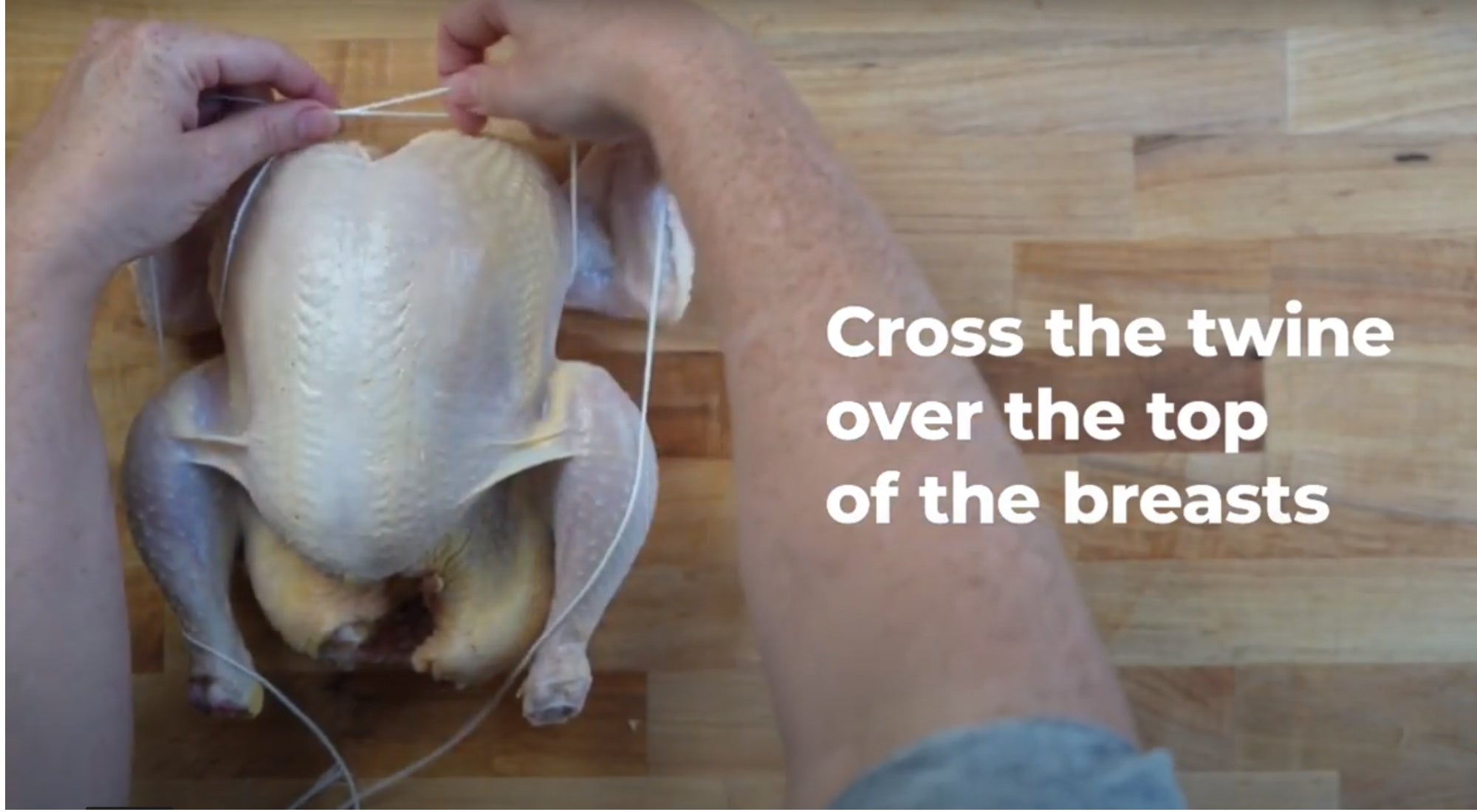 How To Truss Your Rotisserie Chicken with Butcher's Twine