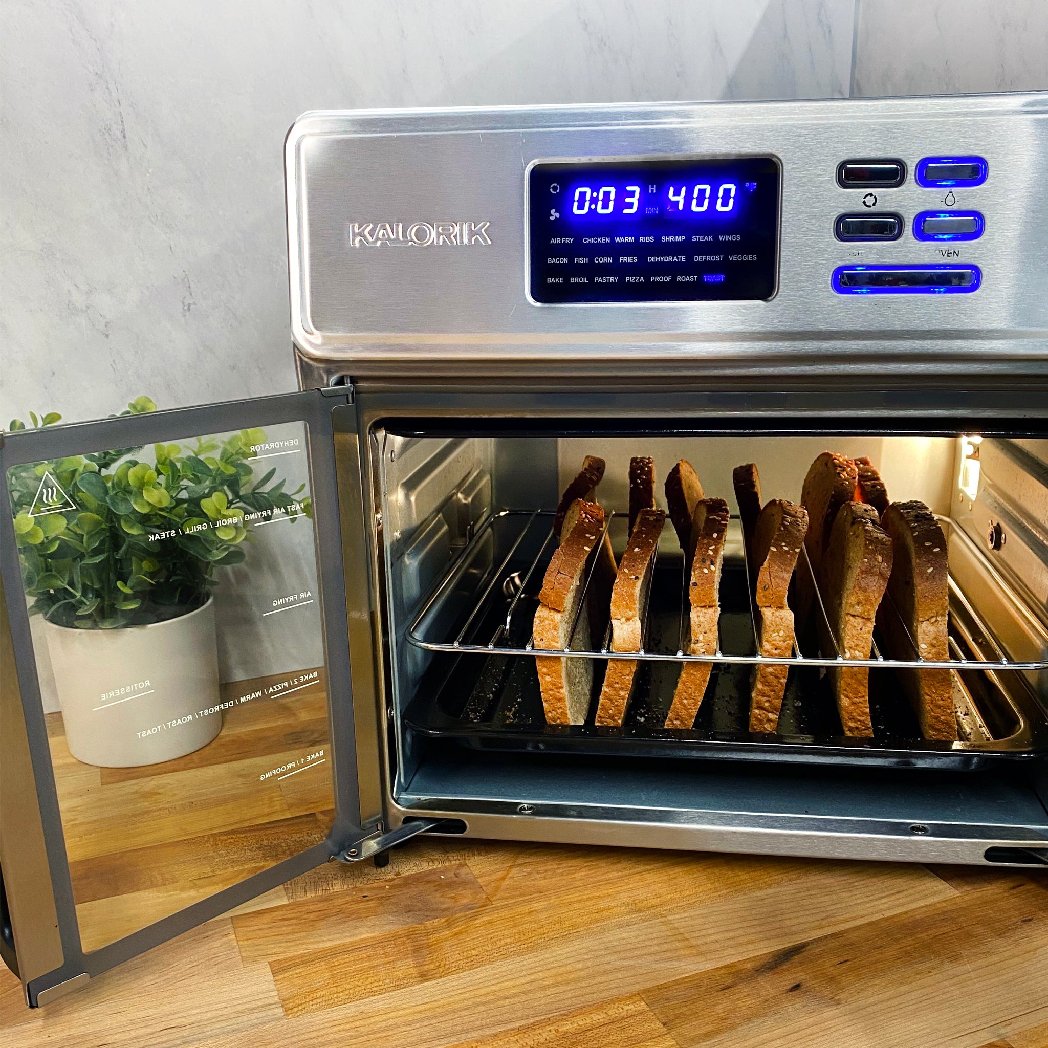 Crisp 'N Bake Air Fry Countertop Oven With No Preheat