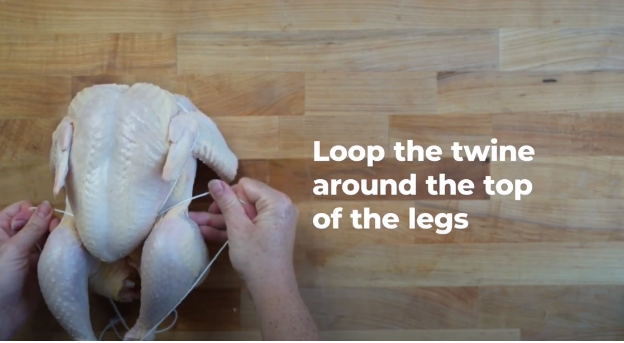 How To Truss Your Rotisserie Chicken with Butcher's Twine