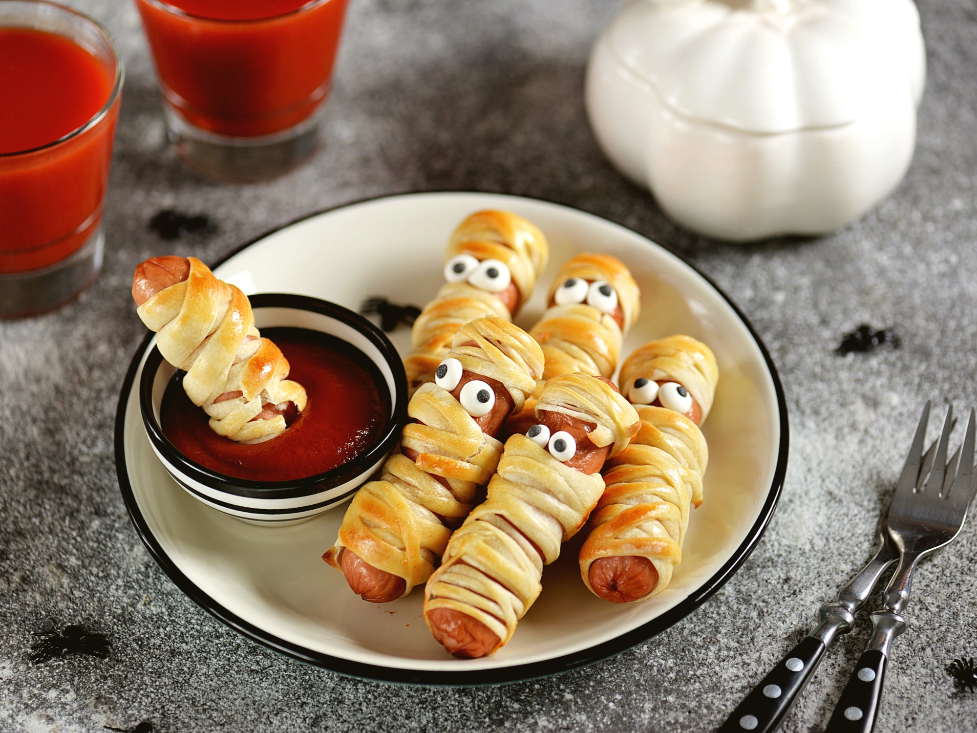 Air Fried Mummy Pigs in a Blanket