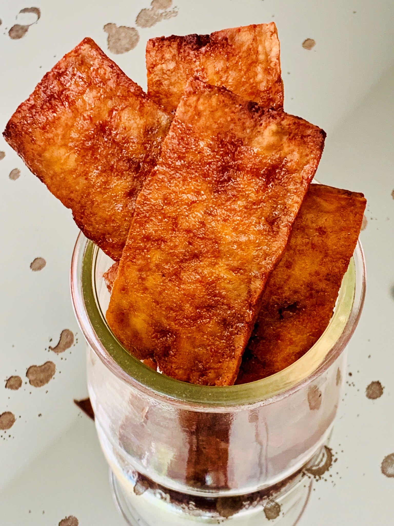 Sweet and Spicy Tofu Jerky