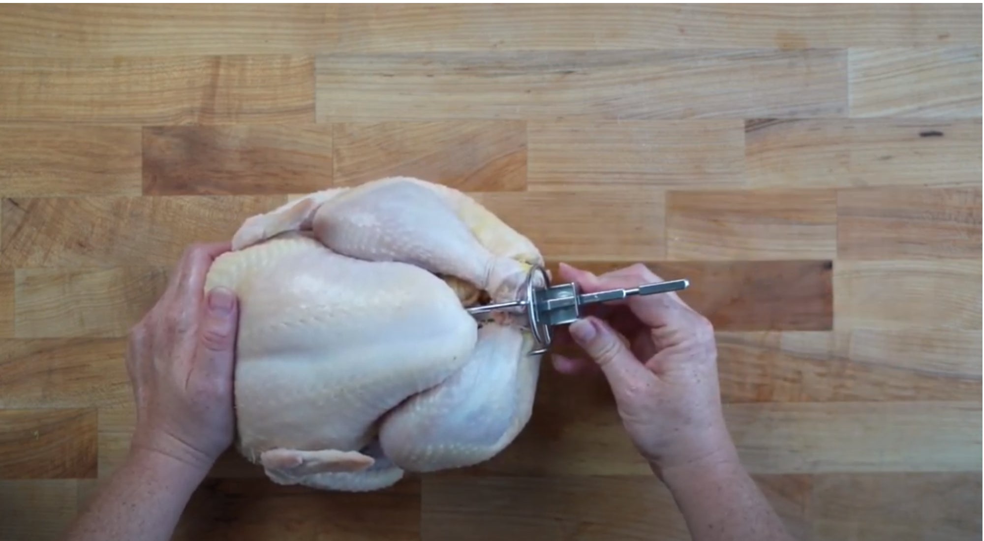 How To Install Your Rotisserie Chicken on the Rotisserie Spit
