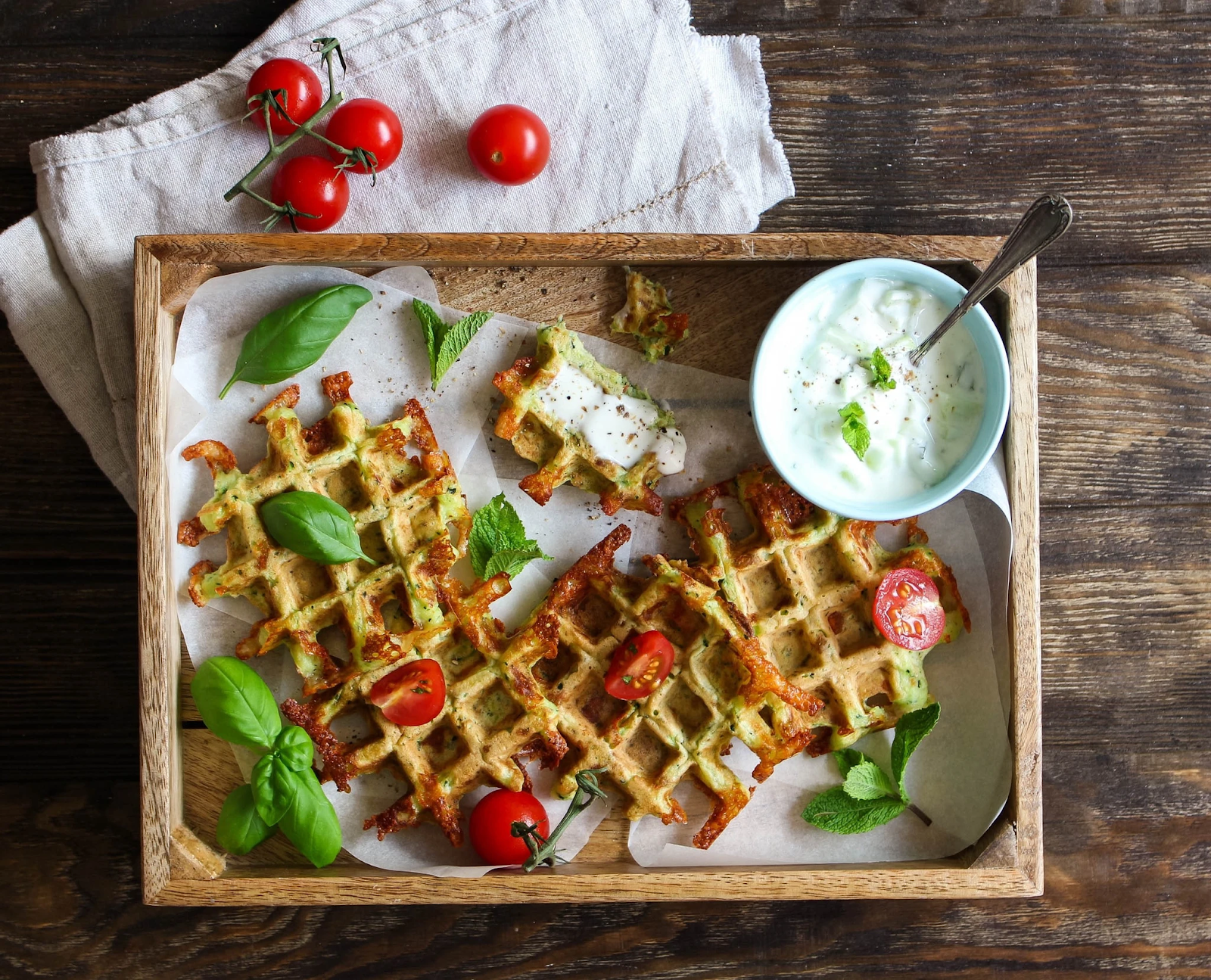 Gaufres de courgettes