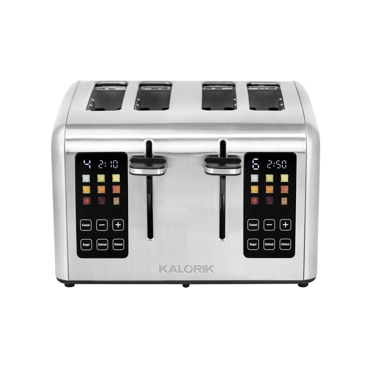 4 Slice Toaster, Countdown Stainless Steel Toaster with Bagel