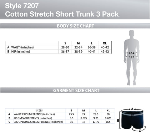 Size Chart 7207 – Jockey Philippines