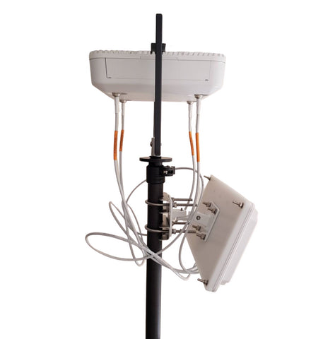 Vantage Point Products WiFiStand AP and Antenna mounting on Wi-Fi survey mast tripod