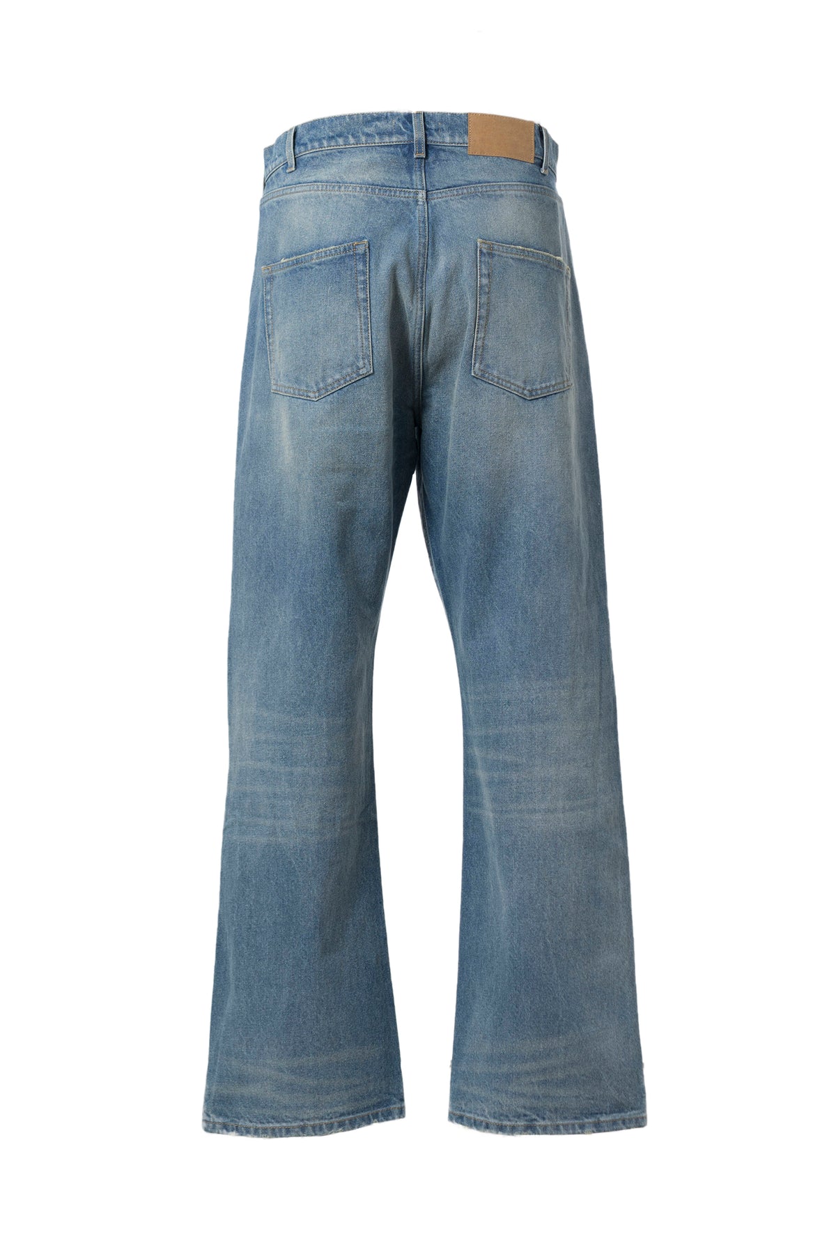 MASU SS23 FADED BAGGY FIT JEANS / INDIGO - NUBIAN