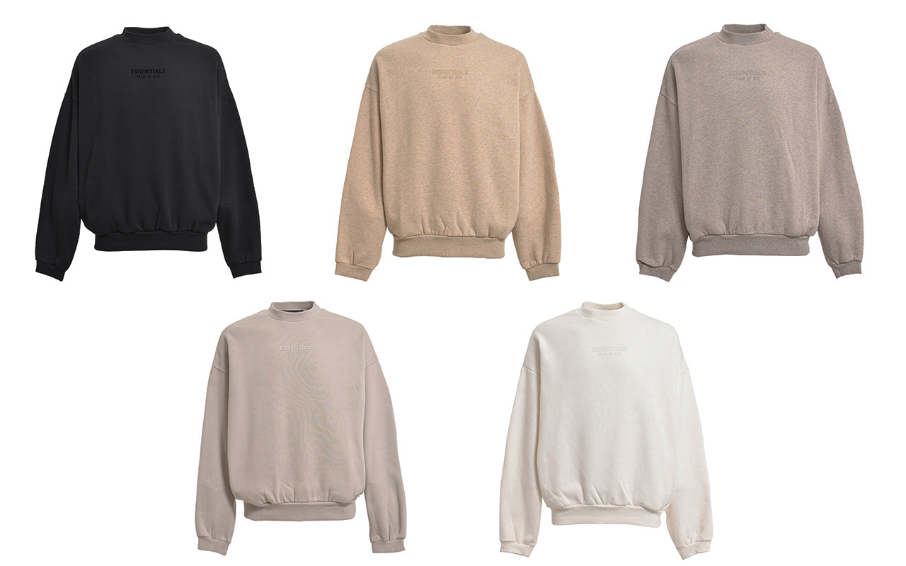 ESSENTIALS CREWNECK - CORE HEATHER / XXS