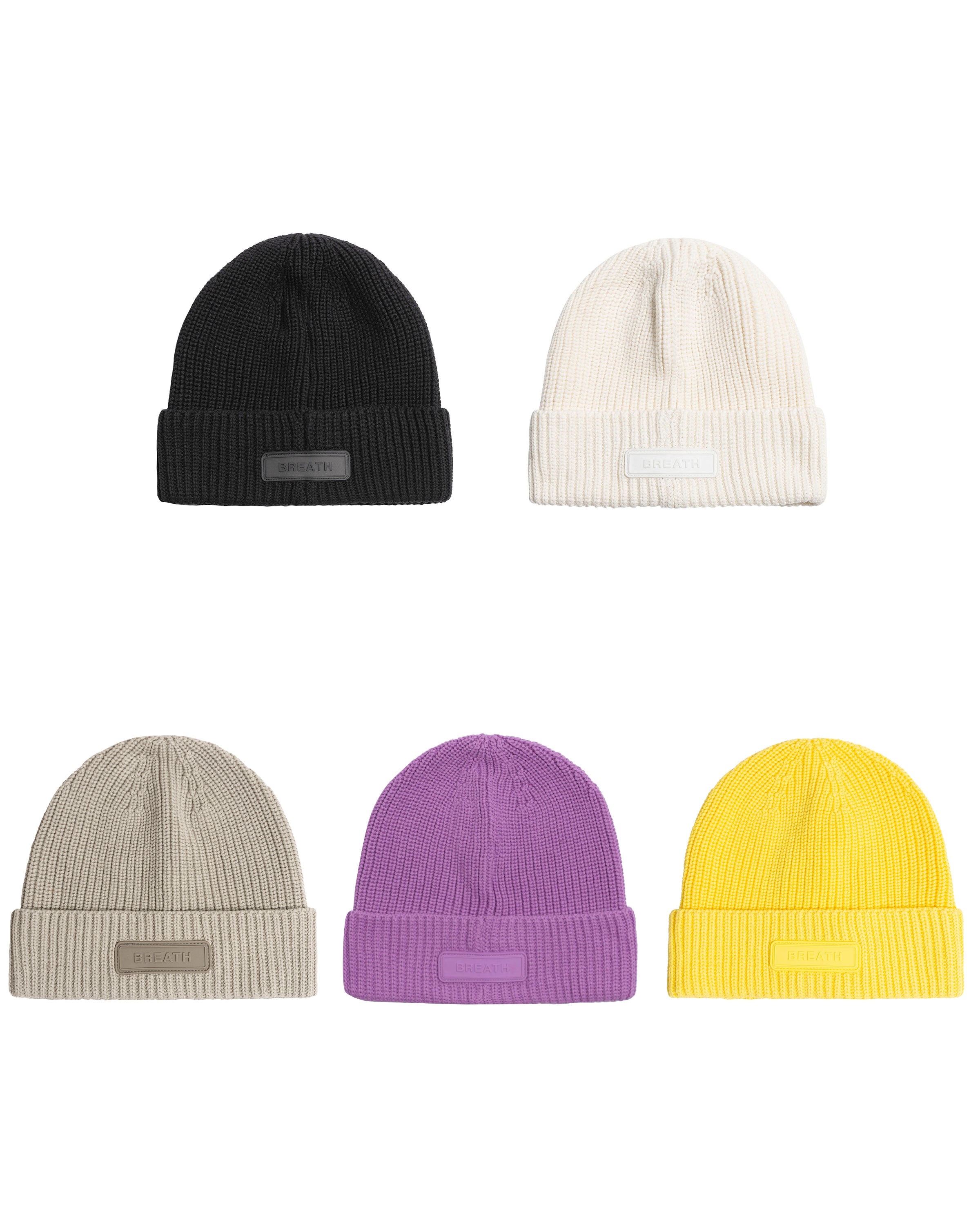 SILICONE PATCH KNIT CAP