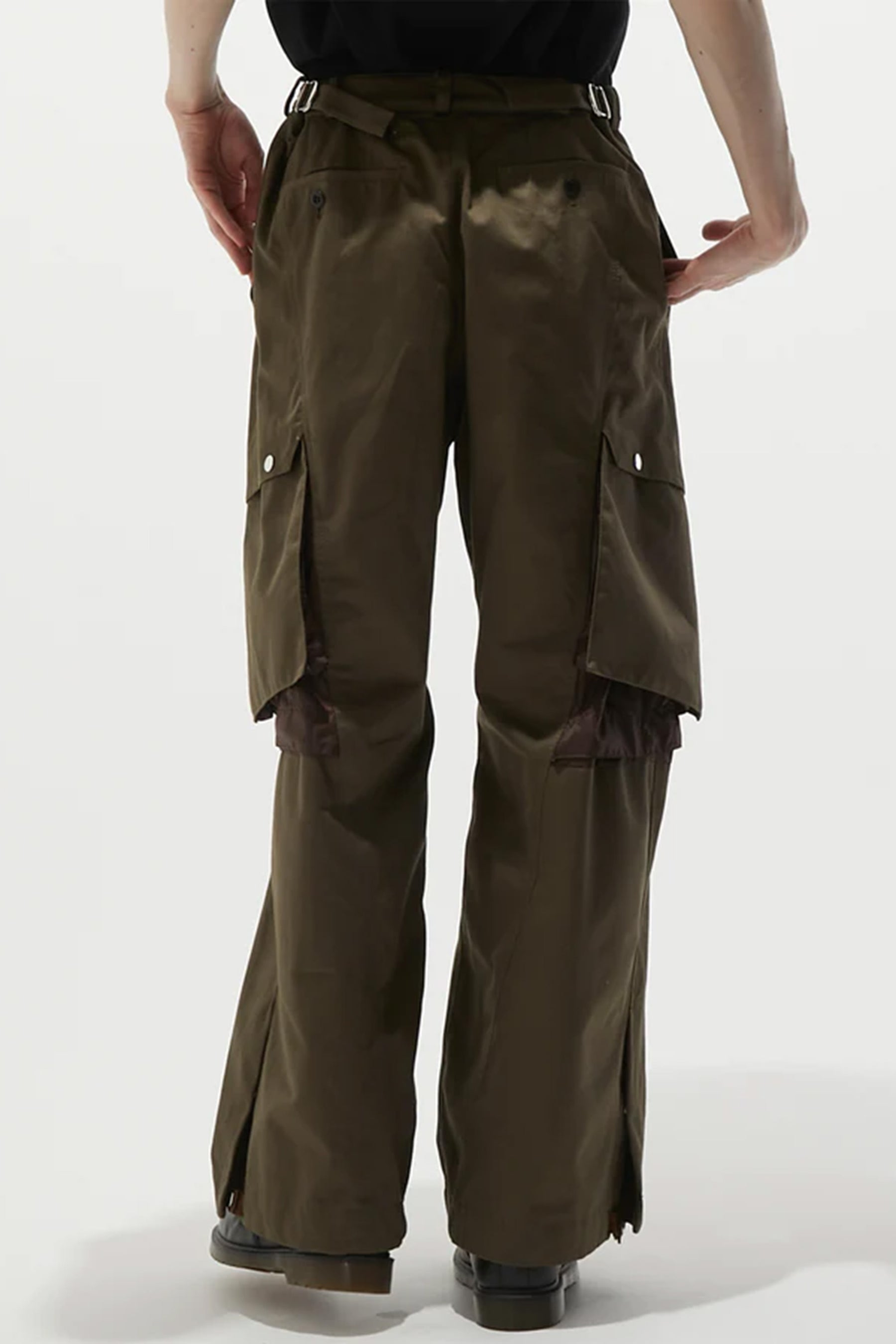 tamme 22aw KNEE TUCK WIDE CARGO PANTS | gulatilaw.com