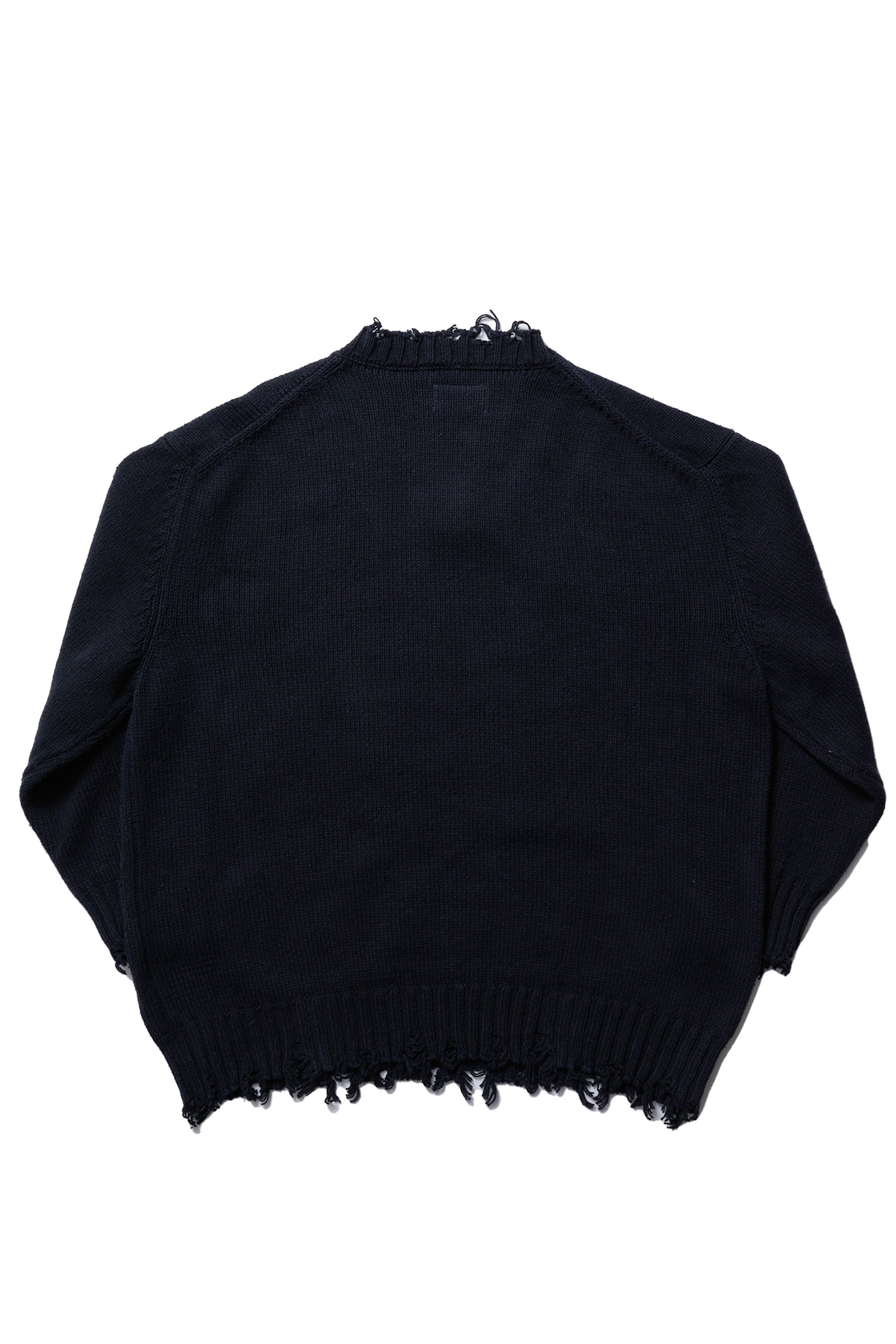 OVERSIZED KNIT PULLOVER / BLK