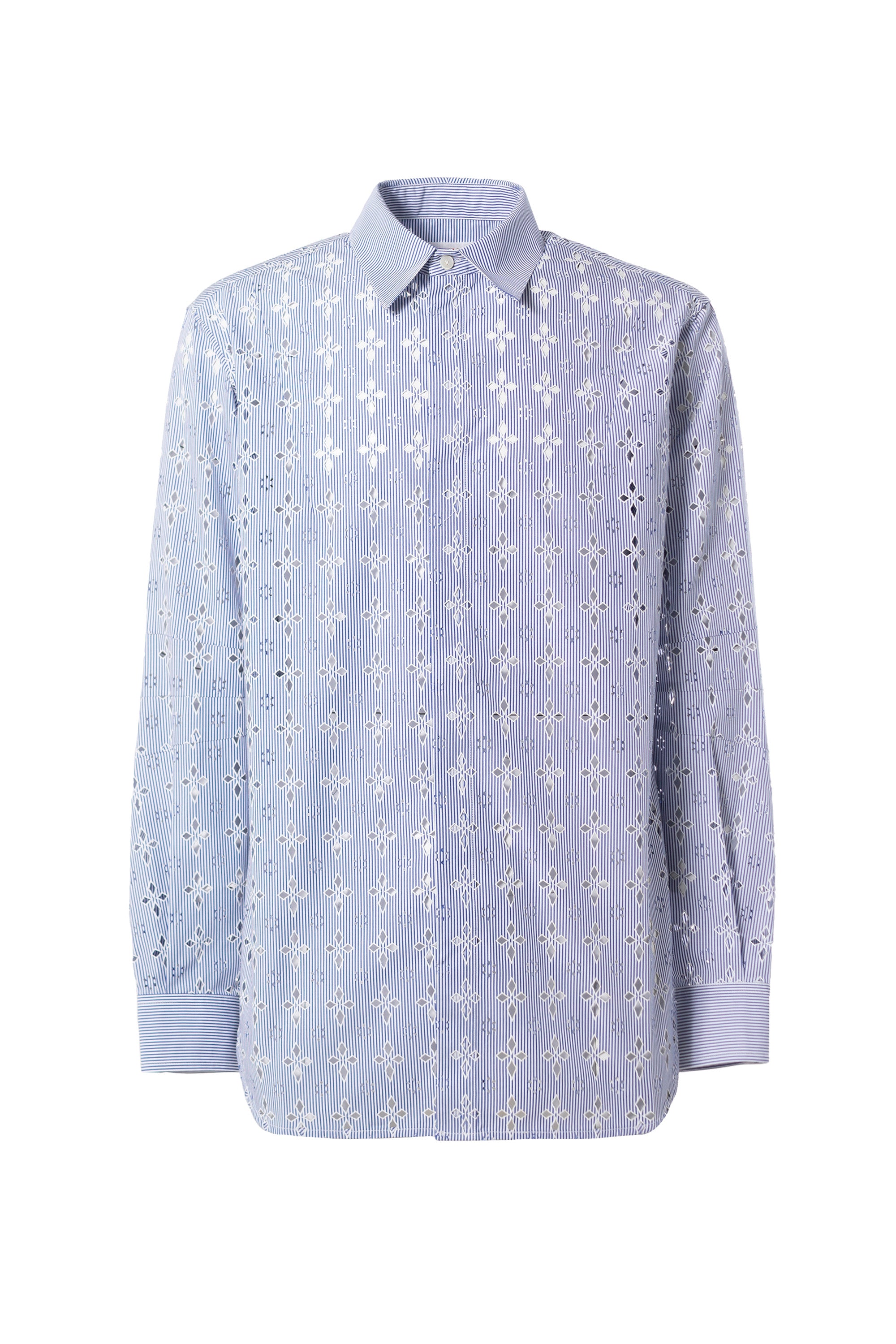 MASU SS23 DIAMOND-CUT SHIRT / BLU - NUBIAN