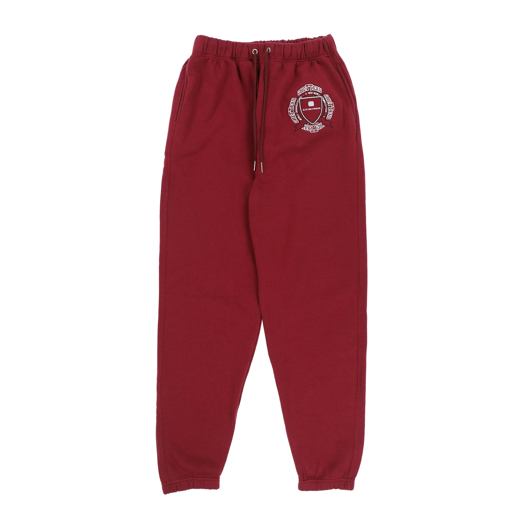 HOOD BY AIR SS22 GHETTEAU CREST SWEAT PANTS / BGD - NUBIAN