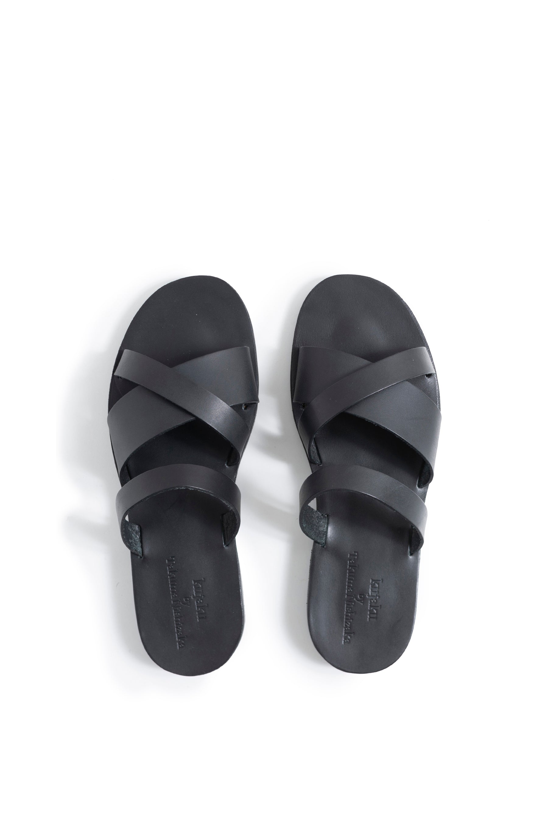 kujaku SS23 SUIREN SANDAL / BLK -NUBIAN