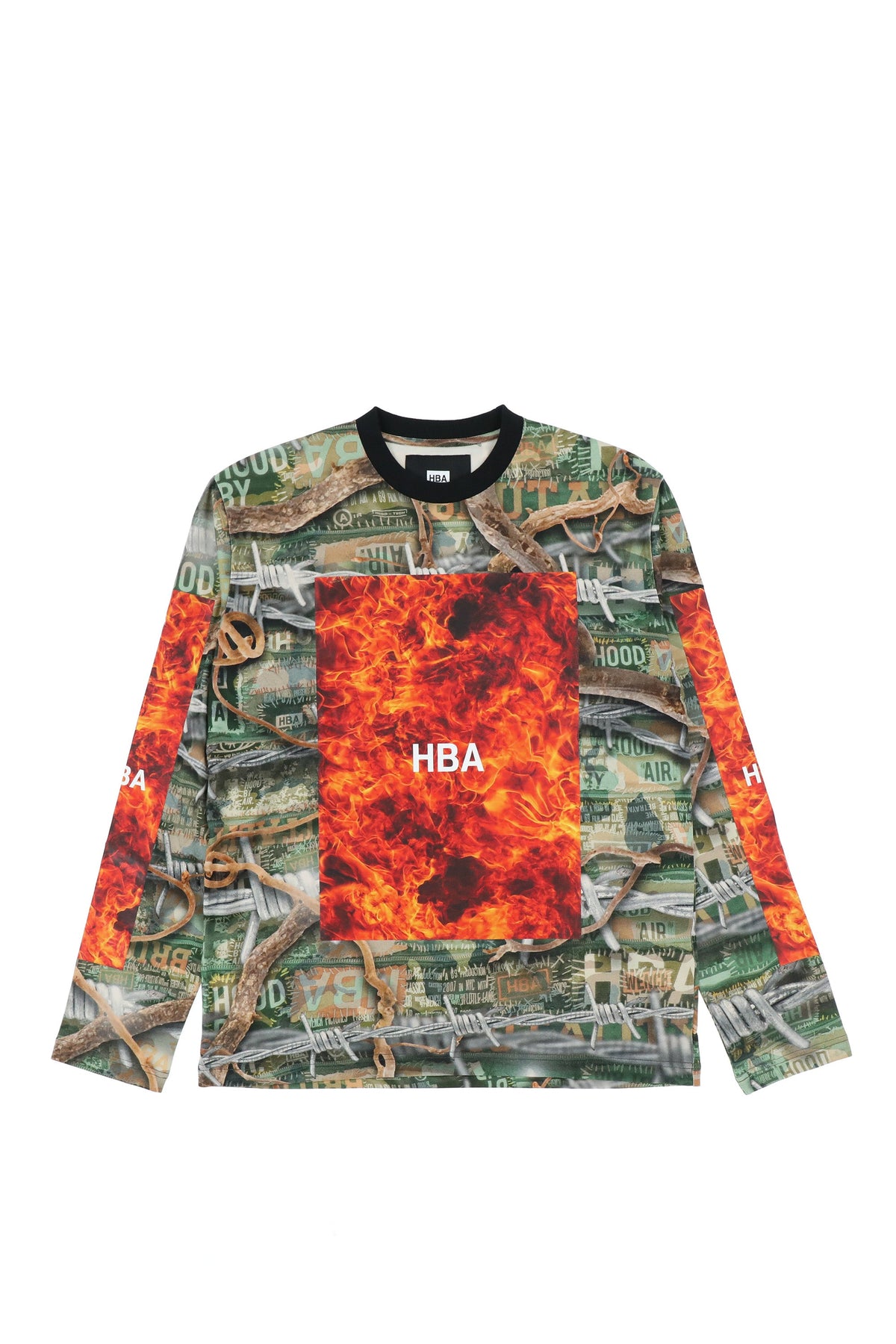 ○日本正規品○ HOOD BY AIR ジップロンT 長袖Tシャツ HBA フードバイ