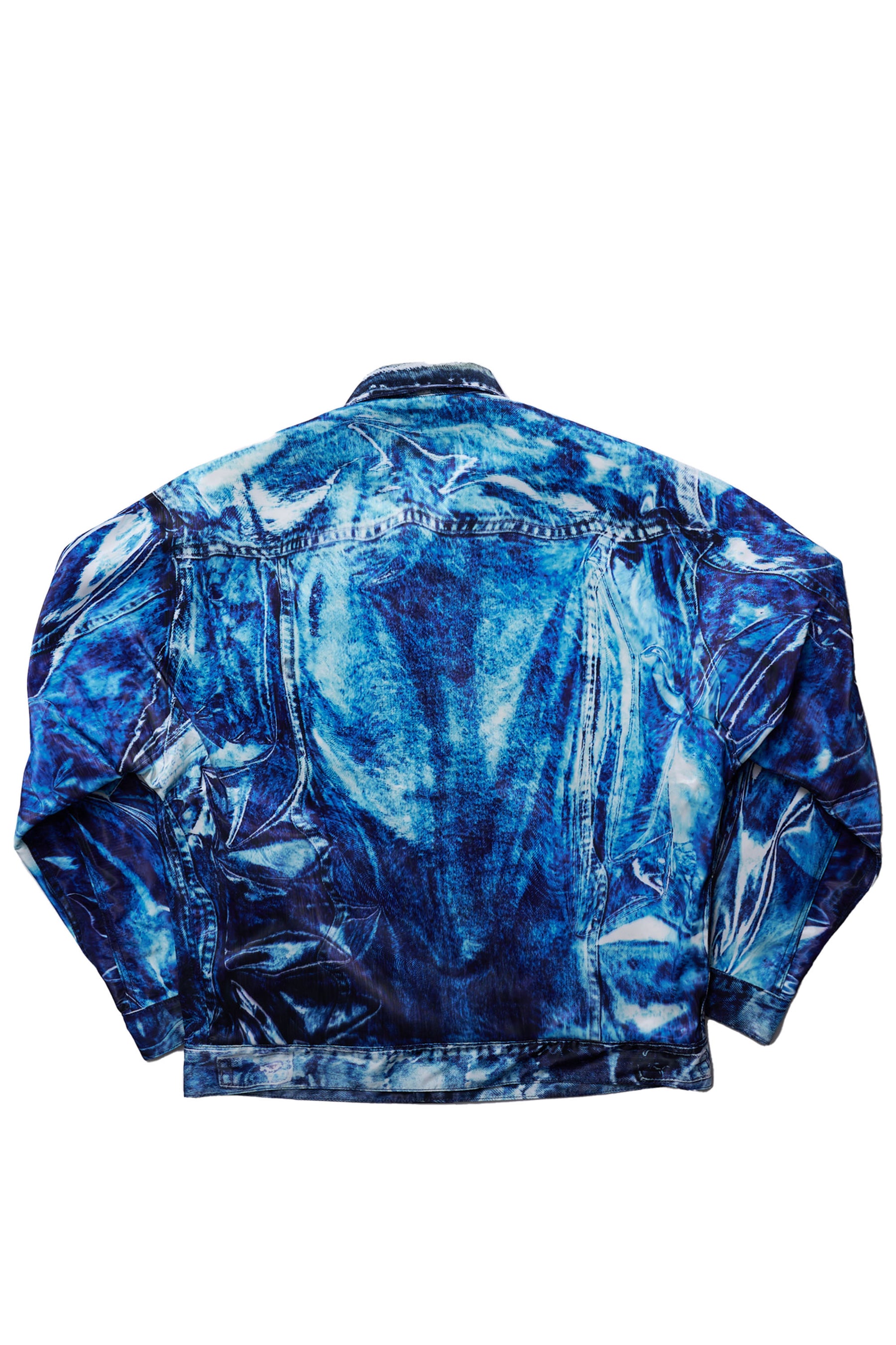 MIRAGE PRINTED DENIM JACKET / INDIGO