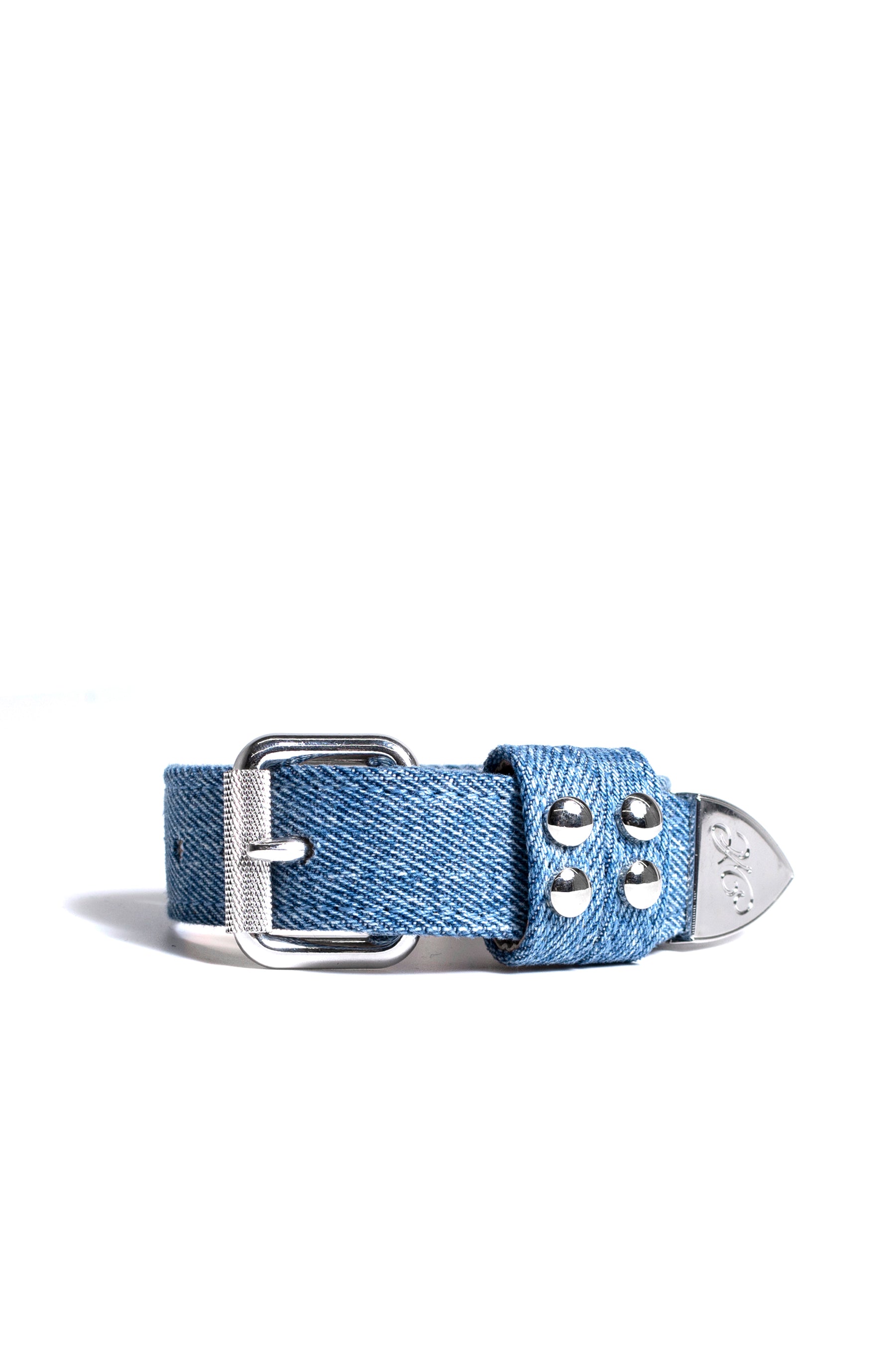 DENIM STUDS BRACELET / INDIGO