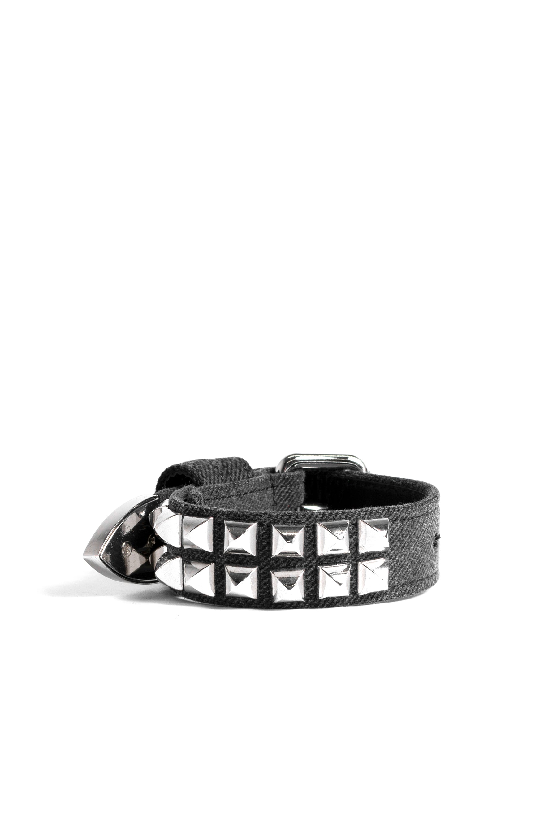 メール便に限り送料無料！！ MASU 23SS DENIM STUDS BRACELET-BLACK