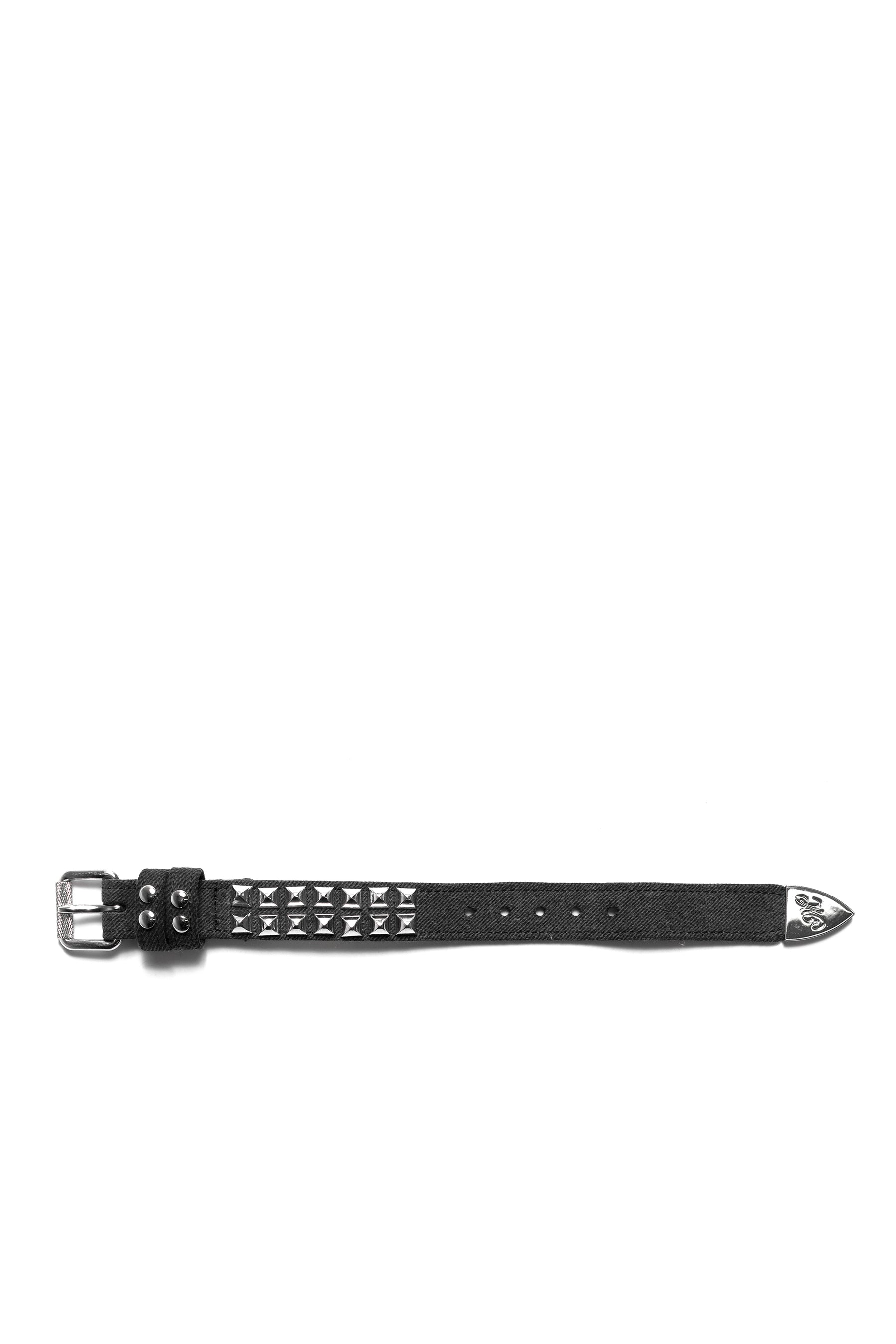 メール便に限り送料無料！！ MASU 23SS DENIM STUDS BRACELET-BLACK