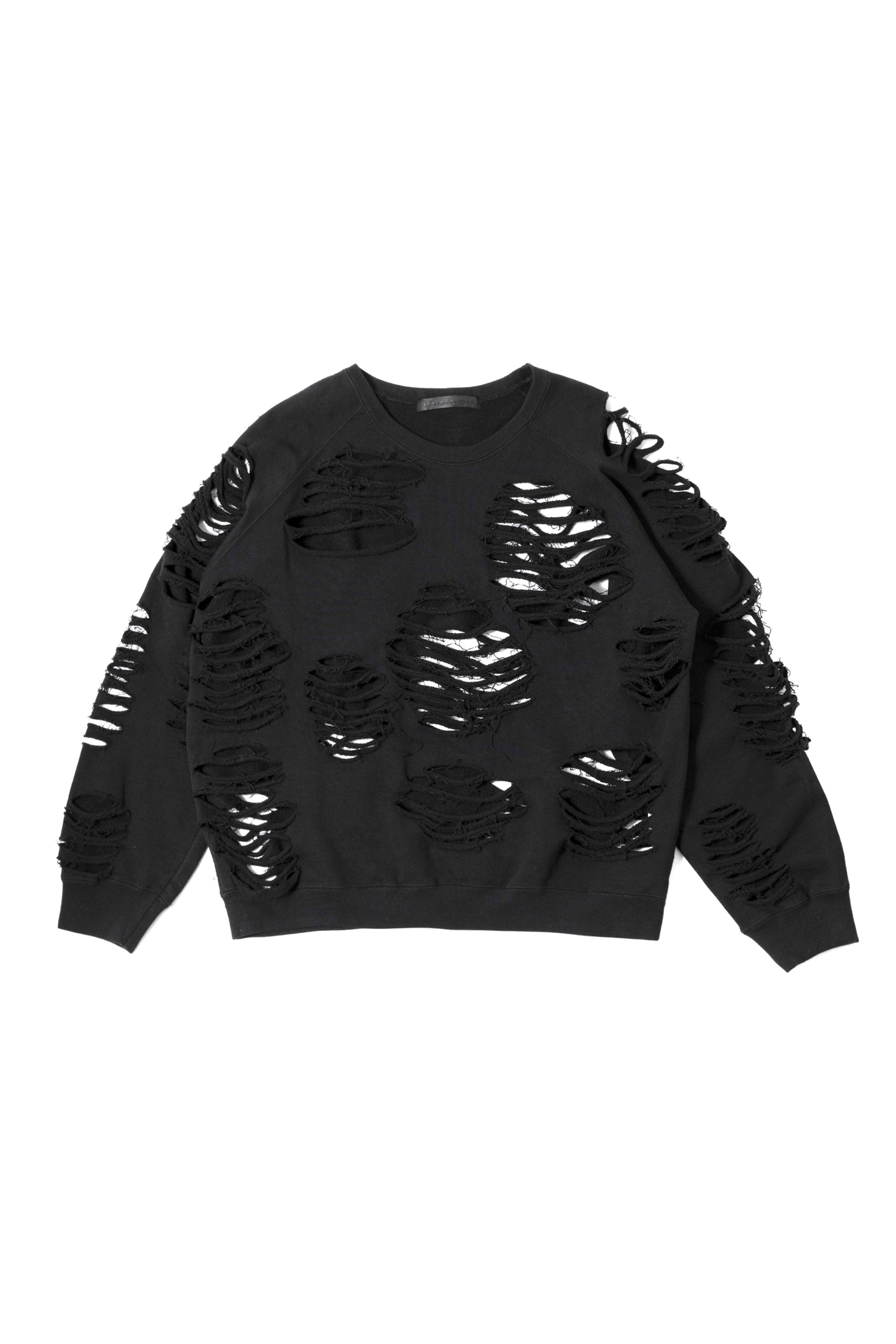 JUN NAKAYAMA DISTRESSED CREWNECK - ニット/セーター